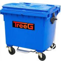 Tempat Sampah / Dustbin Beroda 660 L Pedal ( Biru )