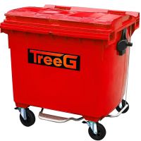 Tempat Sampah / Dustbin Beroda 660 L Pedal ( Merah )