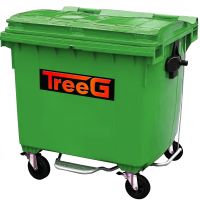 Tempat Sampah / Dustbin Beroda 660 L Pedal ( Hijau )
