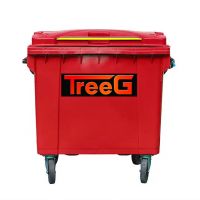 Dustbin / Tempat Sampah Beroda 660 L ( Merah )