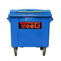 Dustbin / Tempat Sampah Beroda 660 L ( Biru )